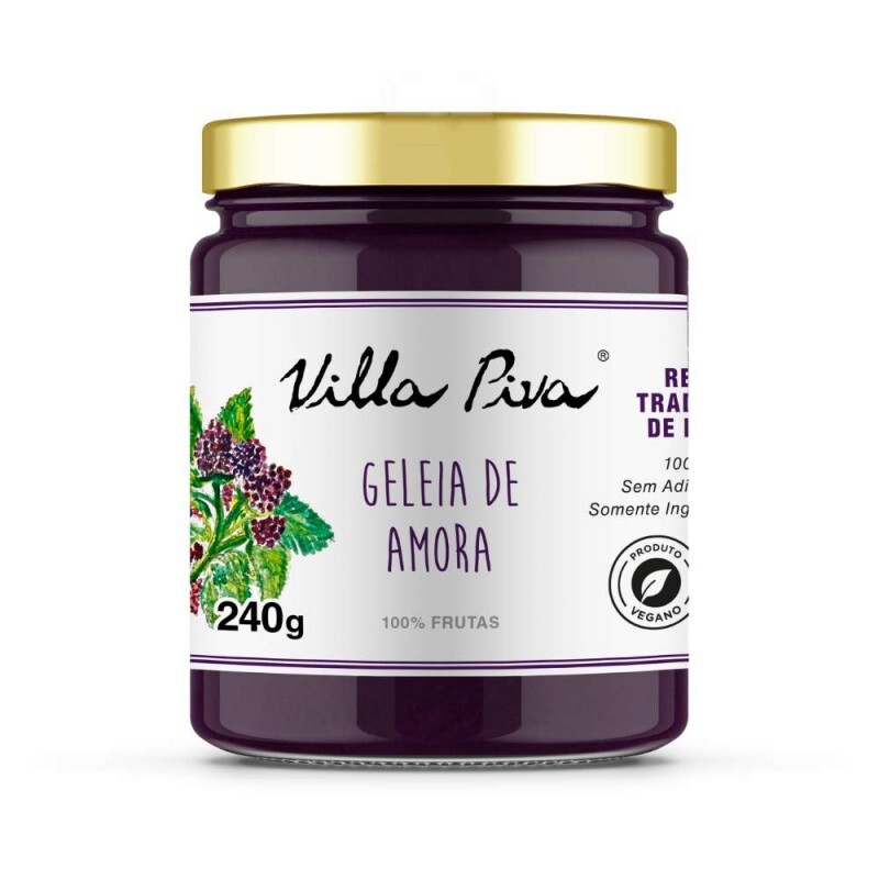 Geléia de Amora 100% Fruta Villa Piva - 240 Gramas