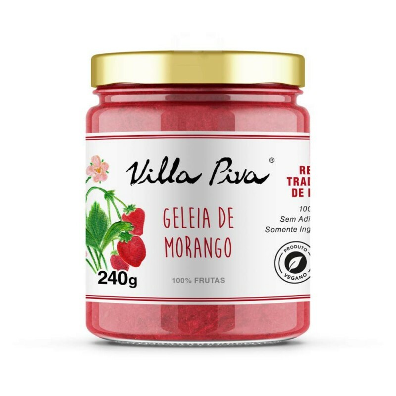 Geléia de Morango 100% Fruta Villa Piva - 240 Gramas