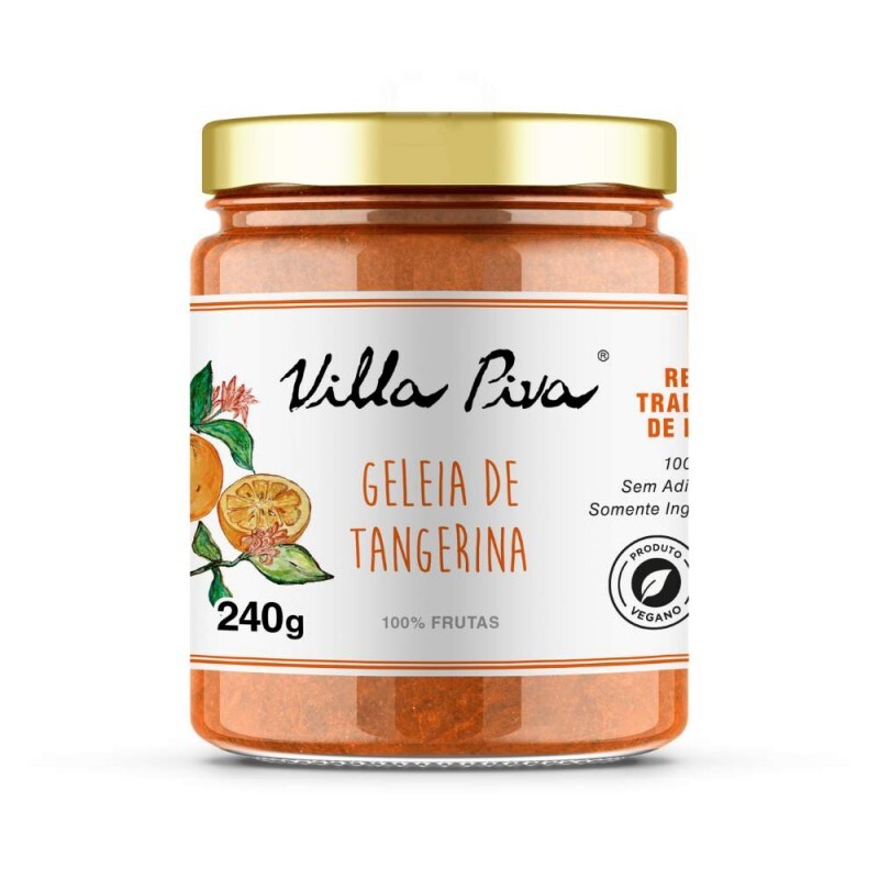 Geléia de Tangerina 100% Fruta Villa Piva - 240 Gramas   